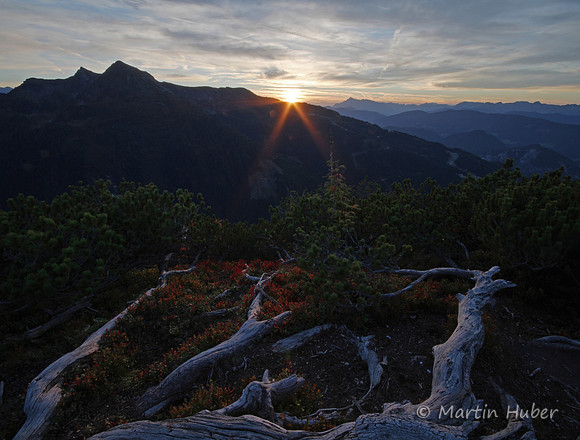 Sonnenuntergang auf der Kleinen Wurzen