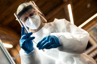 THEMENBILD, Coronavirus Pandemie, Teststraße Schladming