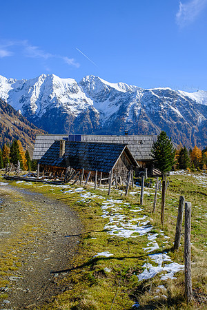 Spätherbst und Lärchengold, hinteres Weißpriachtal