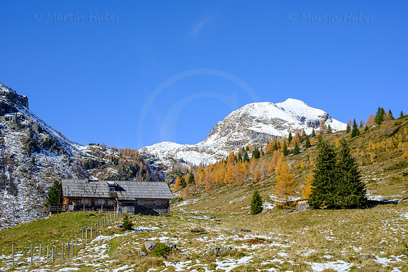 Spätherbst und Lärchengold, hinteres Weißpriachtal