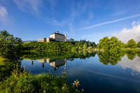 Schloss Trautenfels, Spiegelung, Sommer