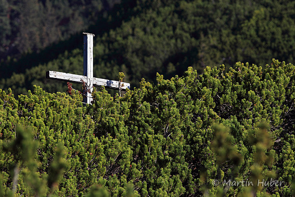 Ein Kreuz in den Latschen