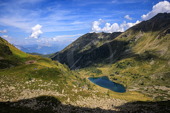 Moaralmsee, Blick ins Ennstal