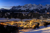 Schladming, Winter, blaue Stunde