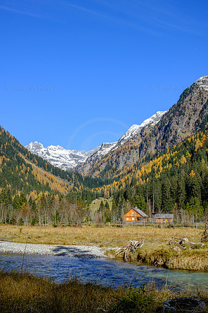 Spätherbst und Lärchengold, hinteres Weißpriachtal