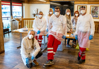 THEMENBILD, Coronavirus Pandemie, Teststraße Schladming