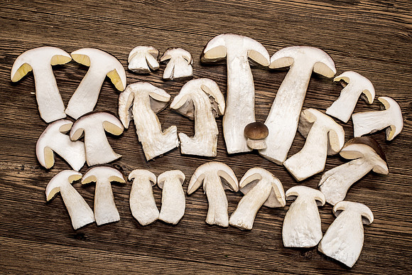 Food-Fotografie, Steinpilze und Herrenpilze