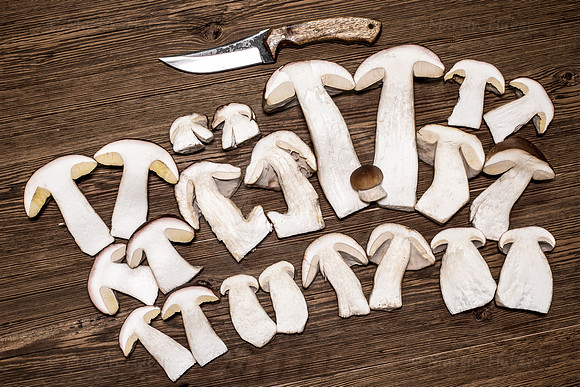 Food-Fotografie, Steinpilze und Herrenpilze