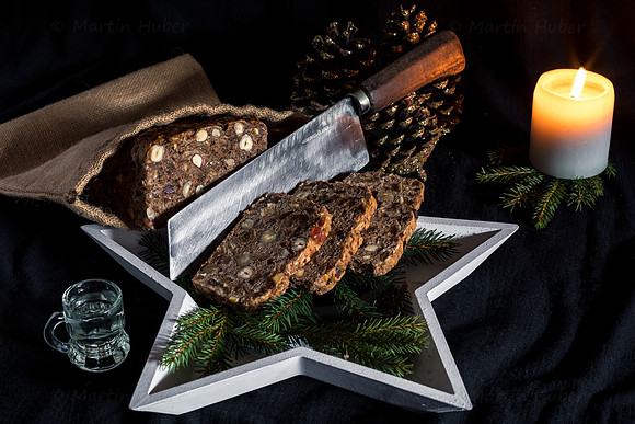 Food-Fotografie, Kletzenbrot